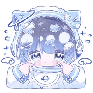 Sticker Космический котик @Nyasticks - 11