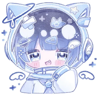 Sticker Космический котик @Nyasticks - 10