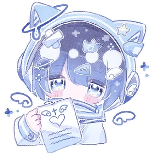 Sticker Космический котик @Nyasticks - 8