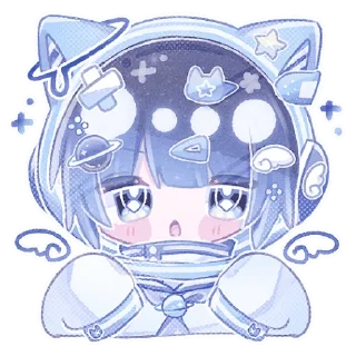 Sticker Космический котик @Nyasticks - 4