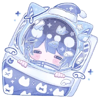 Sticker Космический котик @Nyasticks - 7