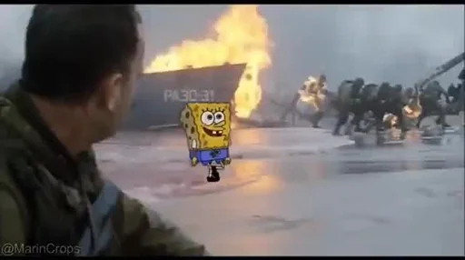 Sticker Губка Боб Квадратные Штаны - 5