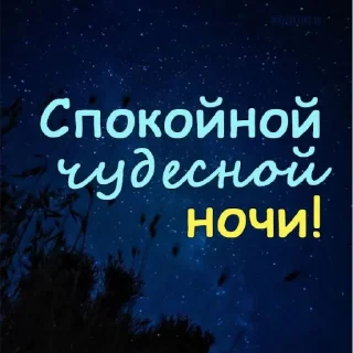 Sticker Спокойной ночи - 0