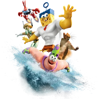 Стикер Губка Боб в 3D - 3