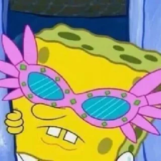 Sticker Губка боб шарит🥵😎 - 1
