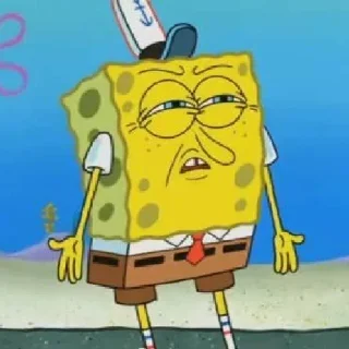 Sticker Губка боб шарит🥵😎 - 3