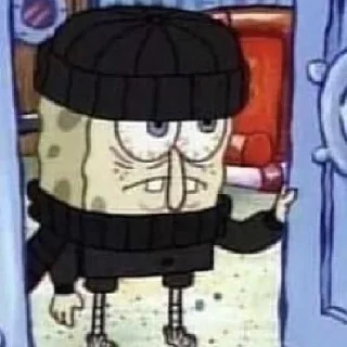 Sticker Губка боб шарит🥵😎 - 9