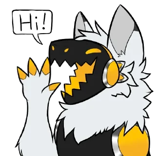 Стикер Spots The Protogen @OrangeSpots - 6