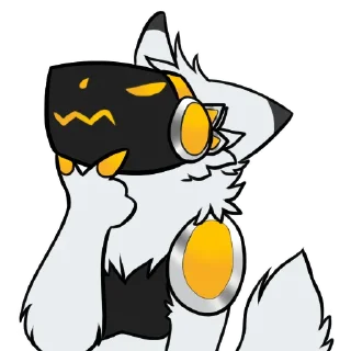 Стикер Spots The Protogen @OrangeSpots - 7