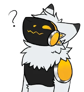 Стикер Spots The Protogen @OrangeSpots - 1