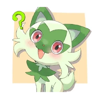 Стикер Sprigatito 😺✨🍃 - 8
