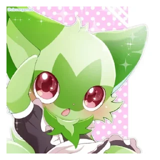 Стикер Sprigatito 😺✨🍃 - 1