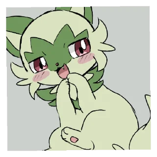 Стикер Sprigatito 😺✨🍃 - 0