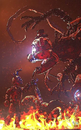 искусство мультфильм Пожар