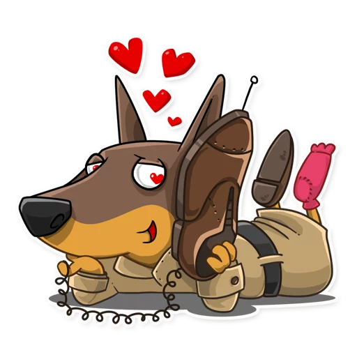Sticker Dobie the Spy - 4