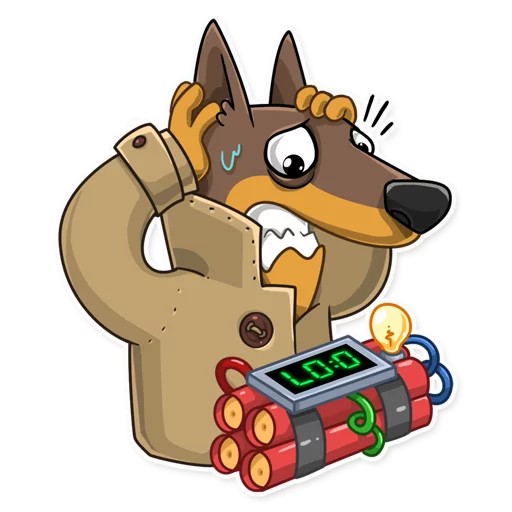 Sticker Dobie the Spy - 1