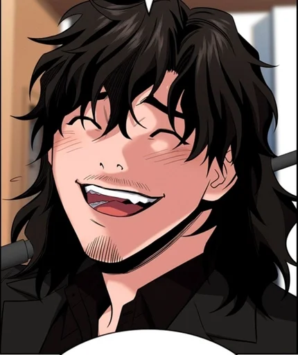 anime cartoon human face