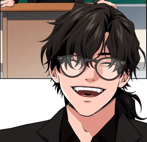 anime cartoon human face