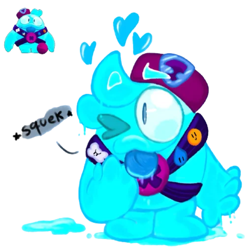 Стикер Squeak, by: @brawlakknews - 1