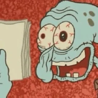 Стикер 🐙•Squidward•🐙 @zquadsan - 4