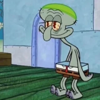 Стикер 🐙•Squidward•🐙 @zquadsan - 10