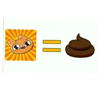 Стикер Сримбочка хуипочка клоун мудила говно говнище - 2