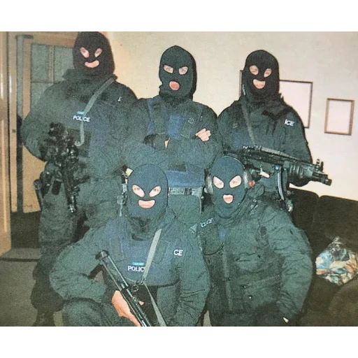 clothing human face weapon