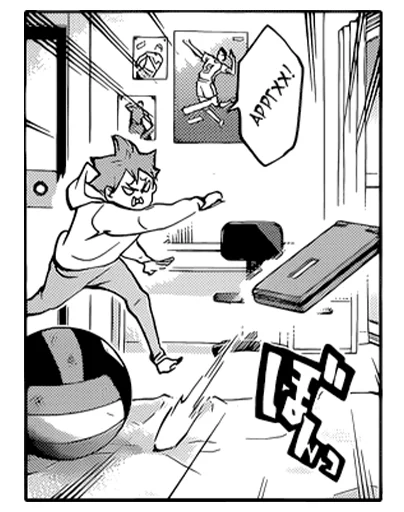Стикер Haikyuu Manga - 6