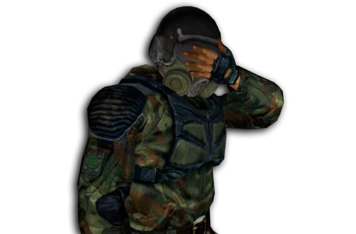 camouflage human face soldier