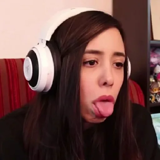 headphones human face indoor