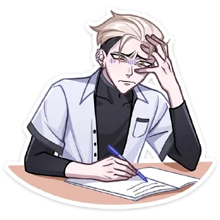 Sticker Старшеклассник Артём @Nyasticks - 3
