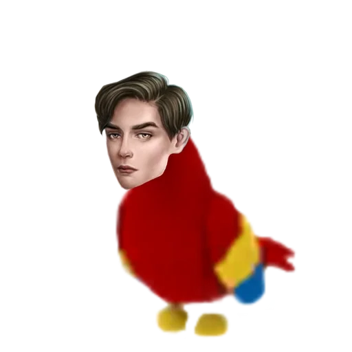 human face cartoon clothing