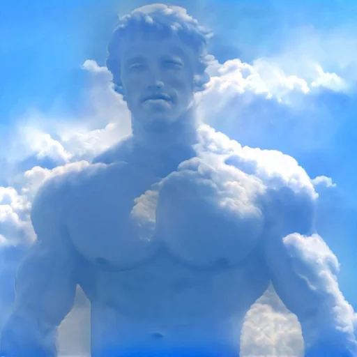 cloud sky statue