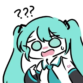 Sticker [ Miku ] ˚₊· ͟͟͞͞➳❥ @bezdomnyefei 𖥔 ݁ ˖ - 0