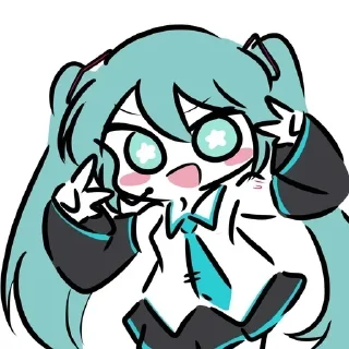 Sticker [ Miku ] ˚₊· ͟͟͞͞➳❥ @bezdomnyefei 𖥔 ݁ ˖ - 2