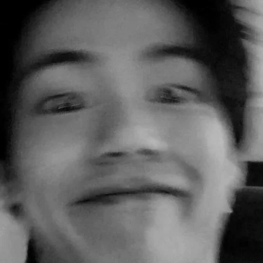 human face black and white person