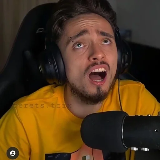 human face person microphone