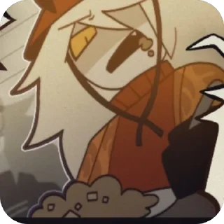 Стикер стикеры по дангер ау fpe🖤⚠️ - 3