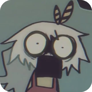 Стикер стикеры по дангер ау fpe🖤⚠️ - 11