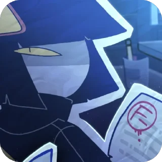 Стикер стикеры по дангер ау fpe🖤⚠️ - 7