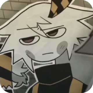 Стикер стикеры по дангер ау fpe🖤⚠️ - 5