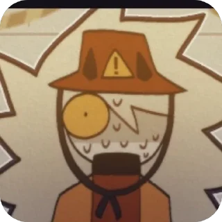 Стикер стикеры по дангер ау fpe🖤⚠️ - 8