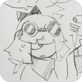 Стикер стикеры по дангер ау fpe🖤⚠️ - 2