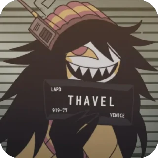 Стикер стикеры по дангер ау fpe🖤⚠️ - 9