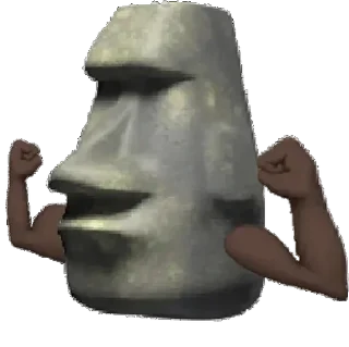 Стикер Камень - @Tg_stickersu - 2