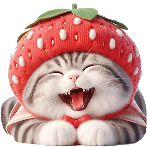 Sticker StrawberryCatSbor - 1