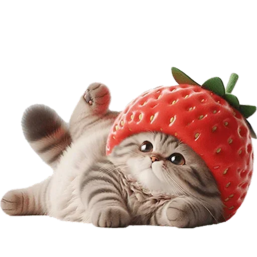 Sticker StrawberryCatSbor - 1