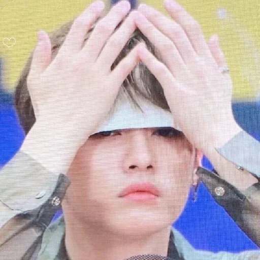 person human face finger