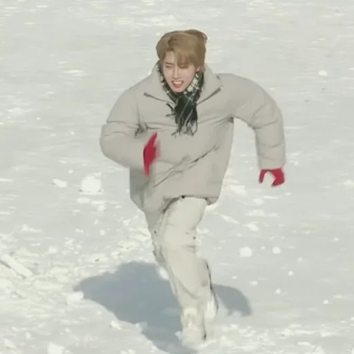 Человек одежда снег