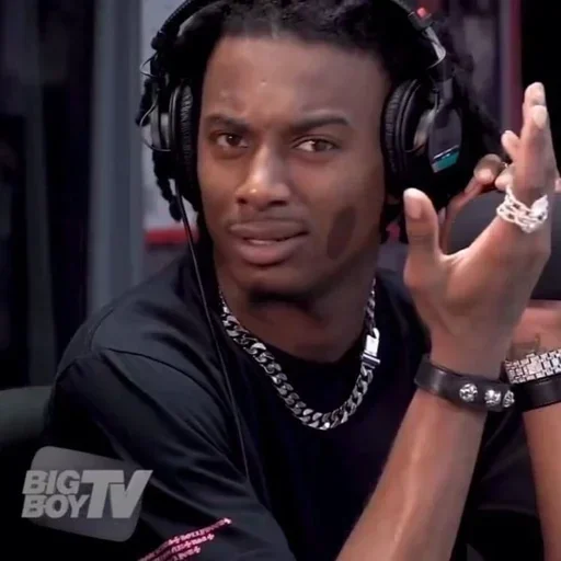 person human face headphones